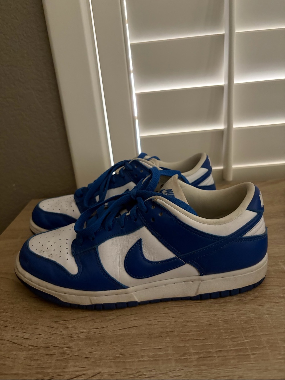 Nike Kids' 6y/7.5w kentucky blue dunks